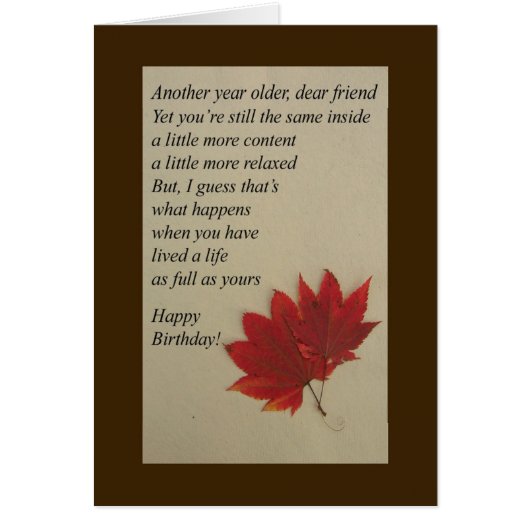 Nog een jaar oud - Kaart op de geboorte (Voorkant)