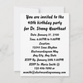 Nog een jaar oud met een sterke hartslag ECG/EKG Kaart (Achterkant)