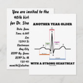 Nog een jaar oud met een sterke hartslag ECG/EKG Kaart (Voorkant / Achterkant)