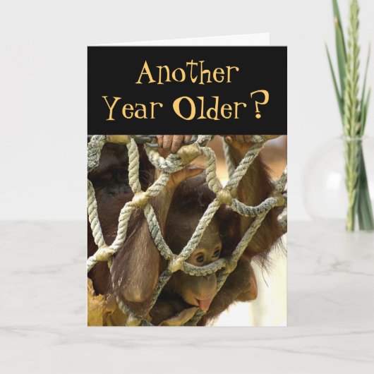 Nog een jaar oude verjaardagskaart kaart (Voorkant)