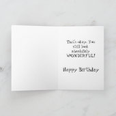 Nog een jaar oude verjaardagskaart kaart (Binnen)