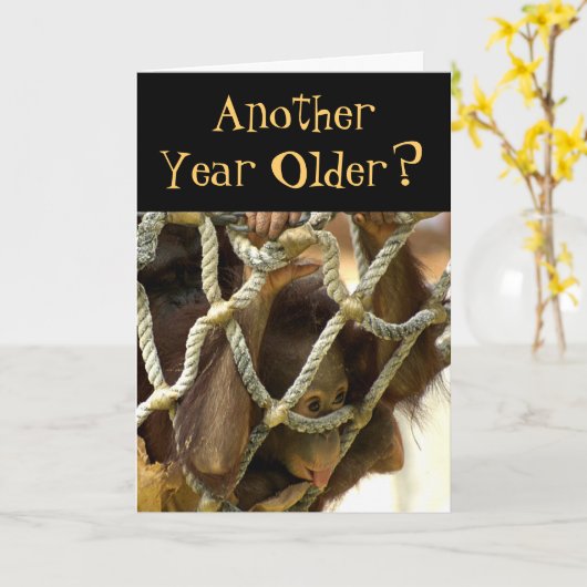 Nog een jaar oude verjaardagskaart kaart (Gele Bloem)