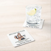 "Nog een jaar ouder", 75 Grappig verjaardagscadeau Kartonnen Onderzetters (Insitu)