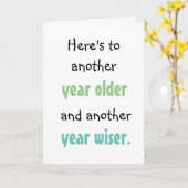Nog een jaar ouder en wijzer kaart (Gele Bloem)