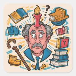 Nog een jaar ouder, Geen de Wijzer Vierkante Sticker