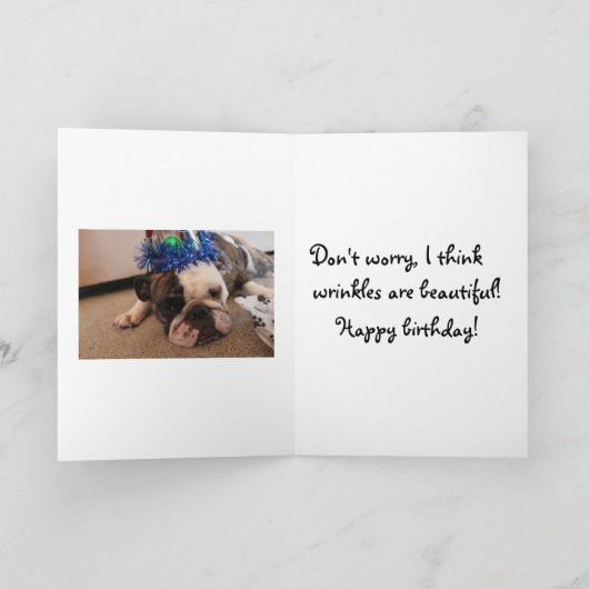 Nog een jaar ouder? Verjaardag Kaart (Binnen)