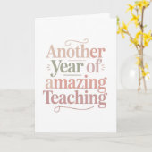 Nog een jaar van geweldig onderwijs kaart (Gele Bloem)