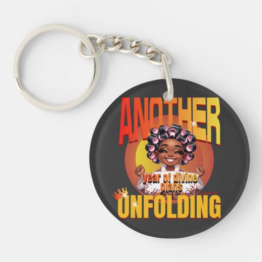 Nog een jaar van goddelijke plannen die zich ontvo sleutelhanger (Voorkant)