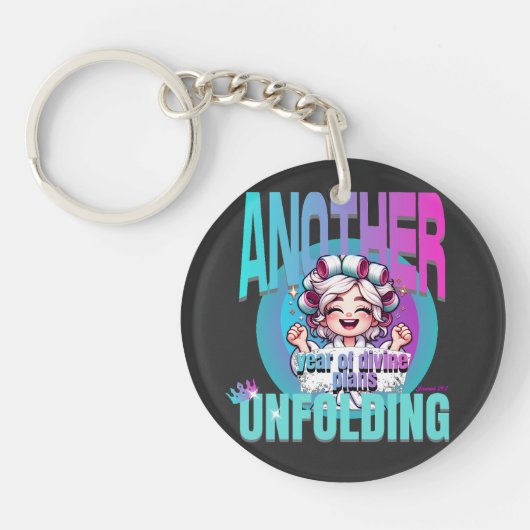 Nog een jaar van goddelijke plannen ontvouwen (Roz Sleutelhanger (Voorkant)