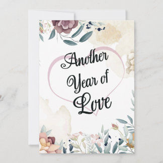 Nog een jaar van liefde Persoonlijke huwelijksverj Kaart