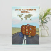 Nog een jaar voor het maken van herinneringen feestdagenkaart (Staand voorkant)