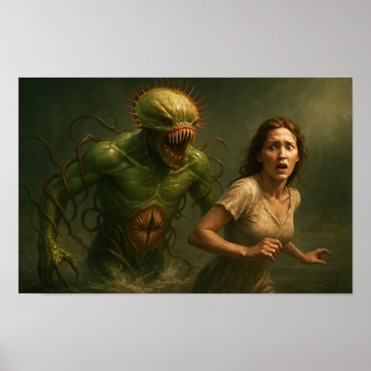 Nog een jonkvrouw in nood poster (Voorkant)