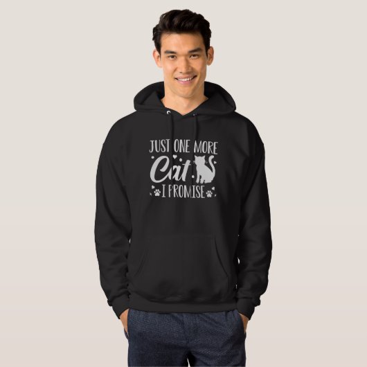 Nog een kat dat ik beloof hoodie (Voorkant volledig)
