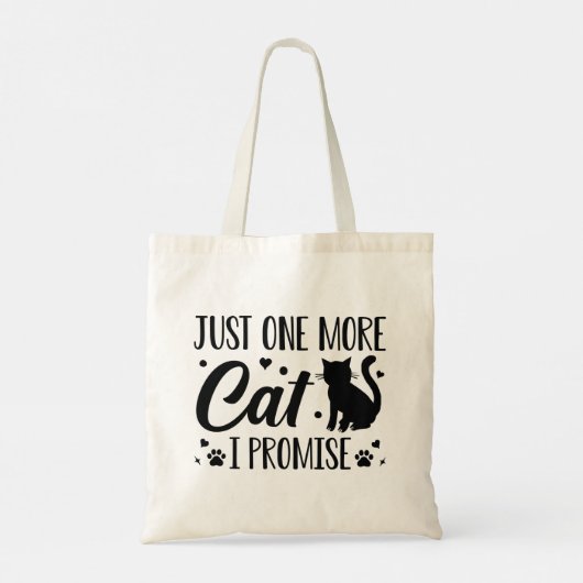Nog een kat dat ik beloof tote bag (Achterkant)