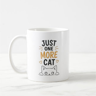 Nog één kat grappig schattige kat liefhebber ontwe koffiemok
