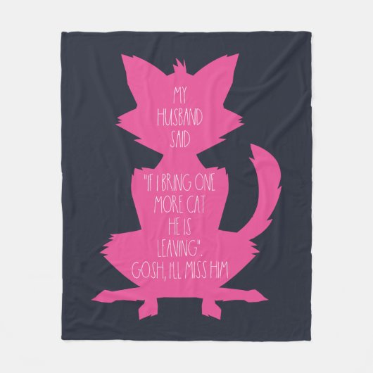 Nog een kat grappige nieuwigheid fleece deken (Voorkant)