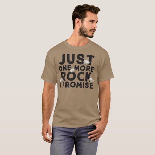 Nog één keer dat ik Funny Geoloog beloof T-shirt (Voorkant volledig)