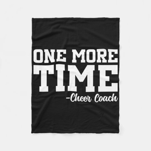 Nog een keer - Grappig Cheerleader Cheer Coach Cad Fleece Deken (Voorkant)