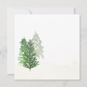 Nog een kerststop foto Zwangerschap Aankondiging (Achterkant)