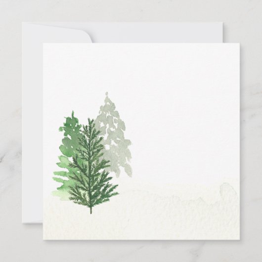 Nog een kerststop foto Zwangerschap Aankondiging (Achterkant)