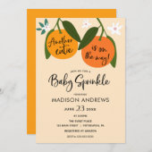 Nog een kleine cutie Oranje Baby sprinkle Kaart (Voorkant / Achterkant)