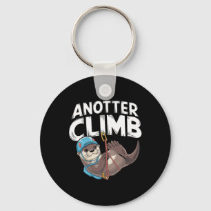Nog een Klim - Grappige Klimmende Otter Pun Sleutelhanger