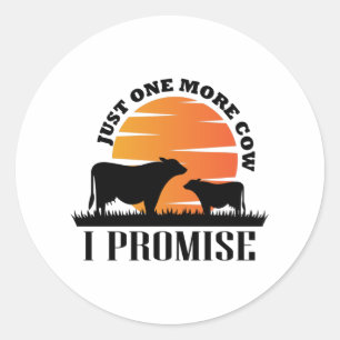 Nog één Koe die ik toebeveel voor beroemdheden Ronde Sticker