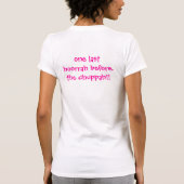 "Nog één laatste hoorah voor de chuppah!" T-shirt (Achterkant)
