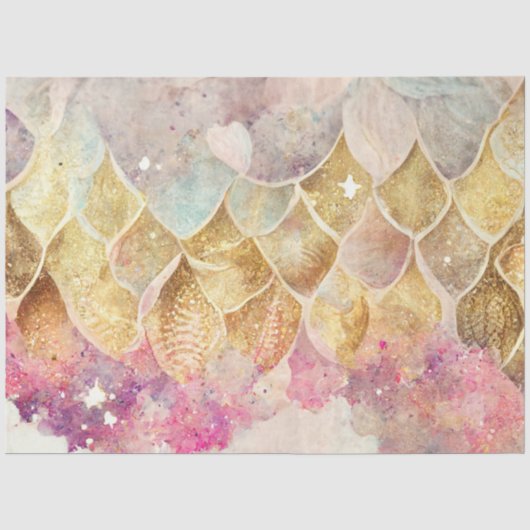 Nog een Mermaid Galaxy Series Design 2 Tissuepapier (Voorkant)