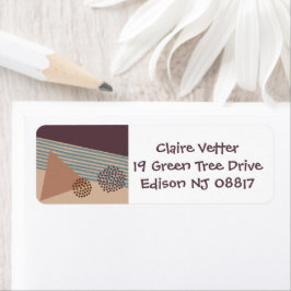 Nog een mid-century modern abstract etiket