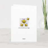 Nog een mooie dag voor de bij! Whimsical Bee Wensk Kaart (Achterkant)
