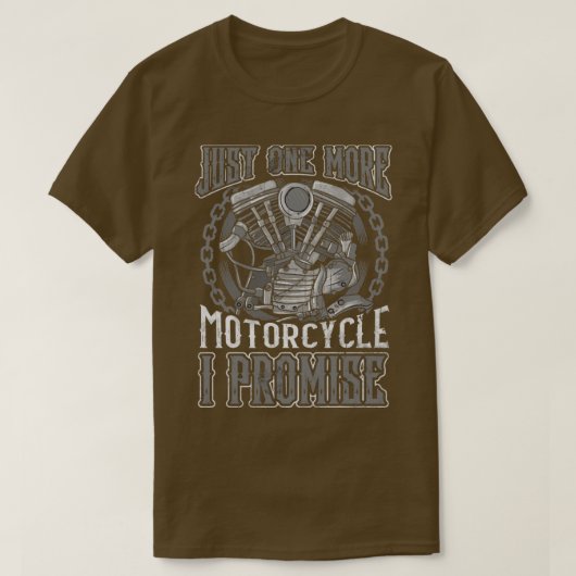 Nog een motorfiets die ik beloof t-shirt (Design voorkant)