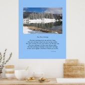 Nog een ochtend romantische poëzie Poster (Keuken)