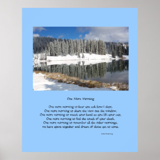 Nog een ochtend romantische poëzie Poster
