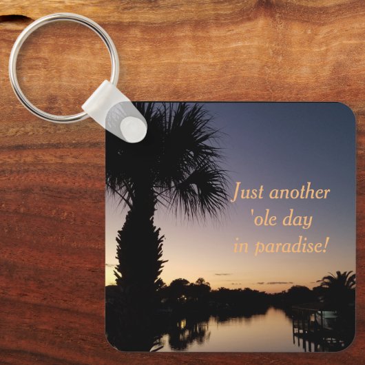 Nog een oliedag in het Paradijs. Sleutelhanger (Voorkant)