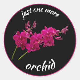 Nog één orchidee, Orchidee-liefhebber Ronde Sticker