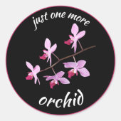 Nog één orchidee ronde sticker (Voorkant)