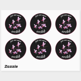 Nog één orchidee ronde sticker