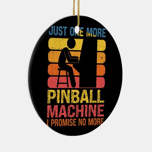 Nog een pinbalmachine met pinballompen, Pub Keramisch Ornament (Rechts)