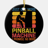Nog een pinbalmachine met pinballompen, Pub Keramisch Ornament (Voorkant)