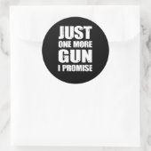 Nog een Pistool dat ik beloof, Pistool minnaar Ronde Sticker (Tas)