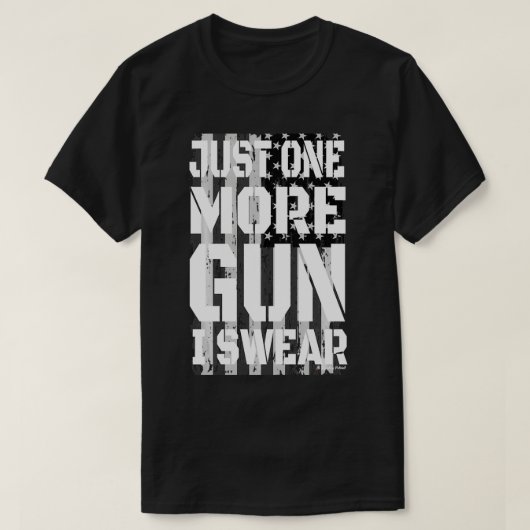 Nog één Pistool, ik zweet 2A Firearm Control AR1 T-shirt (Design voorkant)
