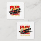 Nog een plan dat ik beloof vierkante visitekaartje (Voorkant / Achterkant)