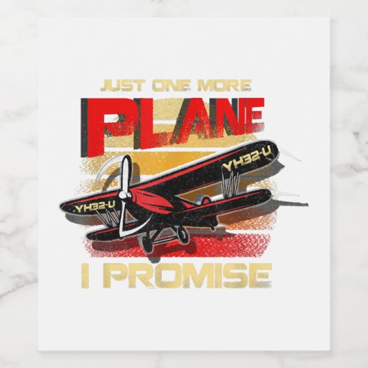 Nog een plan dat ik beloof wijn etiket (Enkel label)