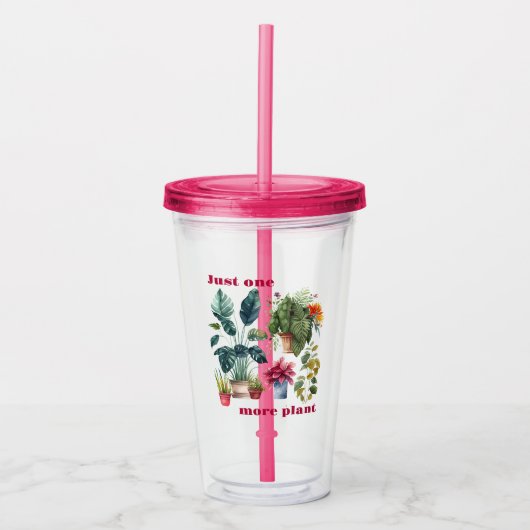 Nog één plant acryl drinkbeker (Voorkant)