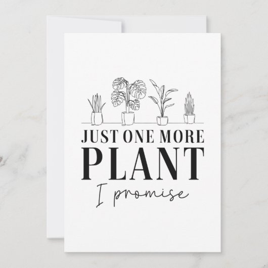 Nog één Plant Bedankkaart (Voorkant)