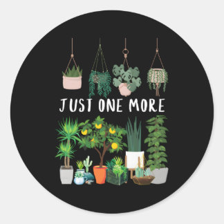 Nog een Plant dame mama binnenshuis bloemen Ronde Sticker