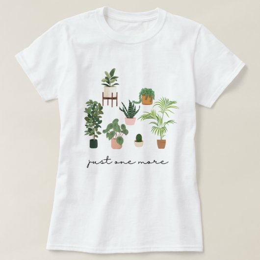 Nog één Plant Shirt, Plant Dame T-Shirt, Pla T-shirt (Design voorkant)