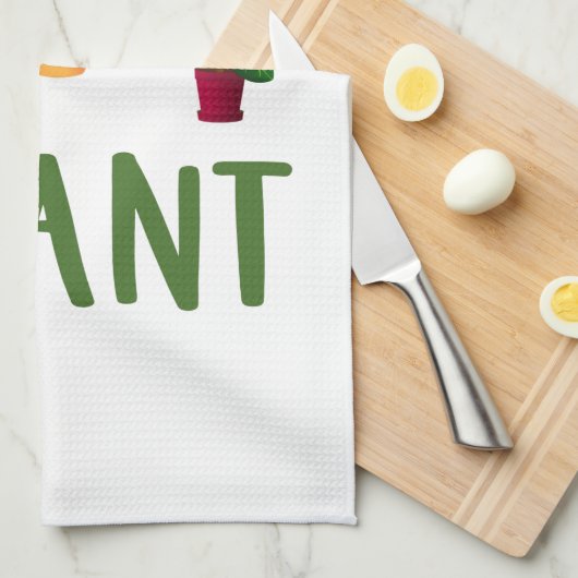 Nog één Plant tuinkerkhof Theedoek (Quarter Fold)