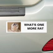 nog een rat bumpersticker (Op auto)
